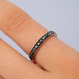 The Eternity žiedas su juodais deimantais (S) nuo 0,82 ct