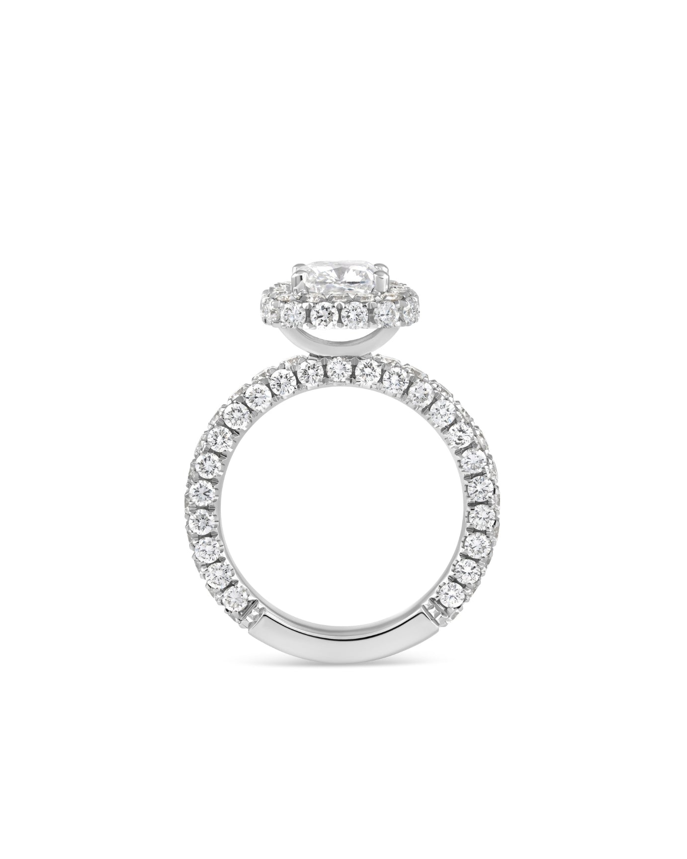 halo stiliaus ziedas su deimantaisx