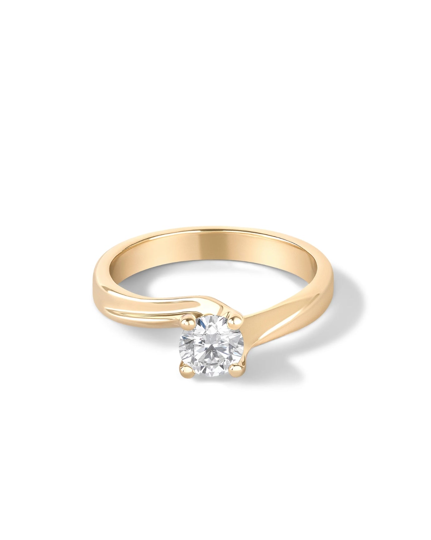 ziedas su 0,5 ct deimantu