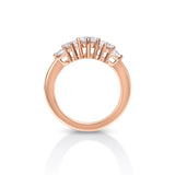 ziedas su penkiais deimantais