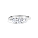 ziedas su trim deimantais